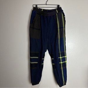 Adidas Ivy Park Plaid All Over Sweatpants Size Large